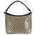 Borsa Hobo Gucci GG Crystal Marrone Beige Oro PVC - vista 2