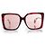 Gucci, rosa oversized Havana Sonnenbrille Golden Metallisch