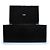 Saint Laurent, Large crocodile embossed leather box Black - view 3