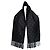 Alexander McQueen, sciarpa smoking con motivo teschio a pois Nero - vista 2