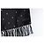 Alexander McQueen, sciarpa smoking con motivo teschio a pois Nero - vista 3