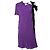 Autre Marque Vionnet Paris, lila Midikleid mit Schleife
