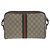 Borsa a tracolla Gucci Ophidia in tela GG Supreme e pelle Marrone Beige - vista 2
