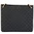 Borsa a tracolla Gucci in tela GG nera e pelle Nero - vista 2