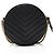 Borsa a tracolla rotonda Saint Laurent Matelasse Grain de Poudre Monogram Vinyle Nero - vista 3