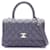 Borsa 2WAY Chanel Coco Handle Viola Porpora Pelle Vitello simile a un vitello