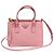 Prada Galleria Medium em Saffiano Lux Rosa com Triângulo e Duplo Zíper Dourado - vista 2