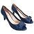 Prada Décolleté open toe in pelle blu petrolio