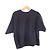 Top corto largo in cotone Theory Blu Blu navy