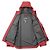 Jaqueta com capuz impermeável de poliéster reciclado Prada Extreme Techs Preto Vermelho - vista 8