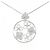 Autre Marque Collana Fiore in Diamanti 750WG Argento