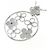 Autre Marque Collana Fiore in Diamanti 750WG Argento - vista 4