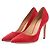 Décolleté in scamosciato Salvatore Ferragamo Rosso
