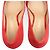 Décolleté in scamosciato Salvatore Ferragamo Rosso - vista 5