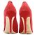 Décolleté in scamosciato Salvatore Ferragamo Rosso - vista 6