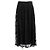Céline Celine Snake Pattern Lace Cotton Nylon Skirt Black