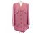 Chaqueta Chanel sin cuello Rosa