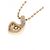 Autre Marque Collier en or rose K10 et diamants - vue 4