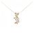 Autre Marque Collana Ribbon in Diamanti Au750 Rosa