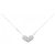 Autre Marque Collana in oro bianco 10K e diamanti Argento
