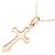 Autre Marque Collana con Croce in Oro Rosa 14K D'oro - vista 4