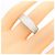 Autre Marque Roseviv Pt900 Diamantring Silber - Ansicht 5