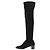 Hermès Botas largas de nubuck Hermes 38 Negro - vista 2