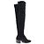 Hermès Botas largas de nubuck Hermes 38 Negro - vista 5