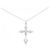 Autre Marque Collana con Croce in Diamanti in Oro Bianco Au750 Argento