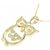 Autre Marque Collana Owl in Diamante Au750 D'oro - vista 4
