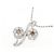 Autre Marque Collana a fiore in oro bianco e diamanti Au750 Argento - vista 3