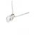 Autre Marque Collana di Diamanti PT900 PT850 Argento - vista 4