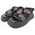 Sandali Louis Vuitton Chameleon Limited Marrone Nero - vista 3