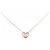 Autre Marque Collana Cuore di Diamante Au750 Rosa