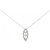 Autre Marque Collana in oro bianco Au750 e diamanti Argento