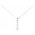 Autre Marque Collana in platino e diamanti Argento