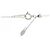 Autre Marque Pt850 Diamant-Halskette Silber - Ansicht 5