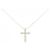 Autre Marque Collana Cross Diamond in Au750 D'oro