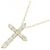 Autre Marque Collana Cross Diamond in Au750 D'oro - vista 3
