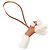 Accessorio Buddy Charm Gold Hermès Marrone Bianco - vista 2