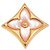 Orecchino Louis Vuitton Star Color Blossom BB Pink Shell D'oro