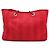 Borsa Tote con Catena Chanel Deauville MM Rosso - vista 3