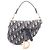 Mini borsa Saddle Christian Dior Beige Blu navy