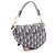 Mini borsa Saddle Christian Dior Beige Blu navy - vista 2