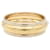Bague anneau en or jaune 18K avec diamant Yves Saint Laurent Doré  - vue 2