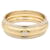 Bague anneau en or jaune 18K avec diamant Yves Saint Laurent Doré  - vue 3