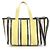 Everyday Bolsa 2-Way Balenciaga Barbes Preto Branco Amarelo