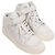 Saint Laurent Lax Leder-Sneaker Weiß - Ansicht 2