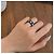 De Beers Enchant Lotus Ring Schwarze Keramik Platin Diamant - Ansicht 2