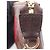 Louis Vuitton Mini Pochette Accessoires Marrone Rosso Damier ebene - vista 4